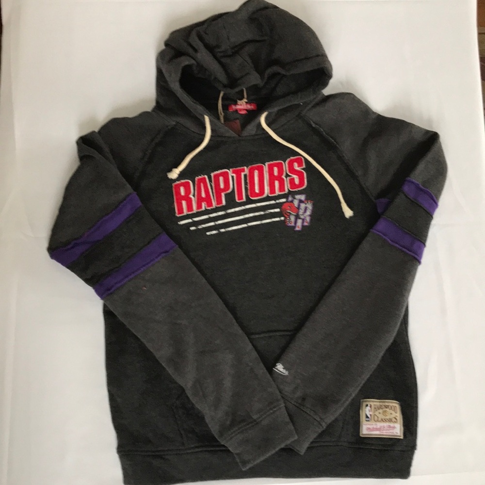 Mitchell & Ness Toronto Raptors Hoodie Dark Grey NWT